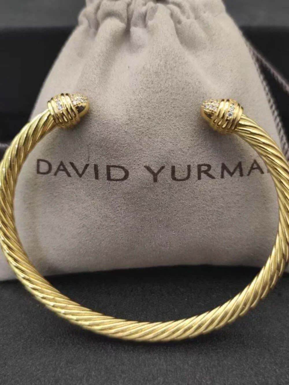 David Yurman Round Head Glod Bracelet 5mm